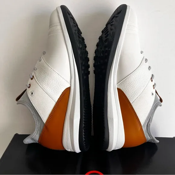 Golf Shoes Athalonz EnVe White/Tan US 11.5  Men's Spikeless Sole NIB