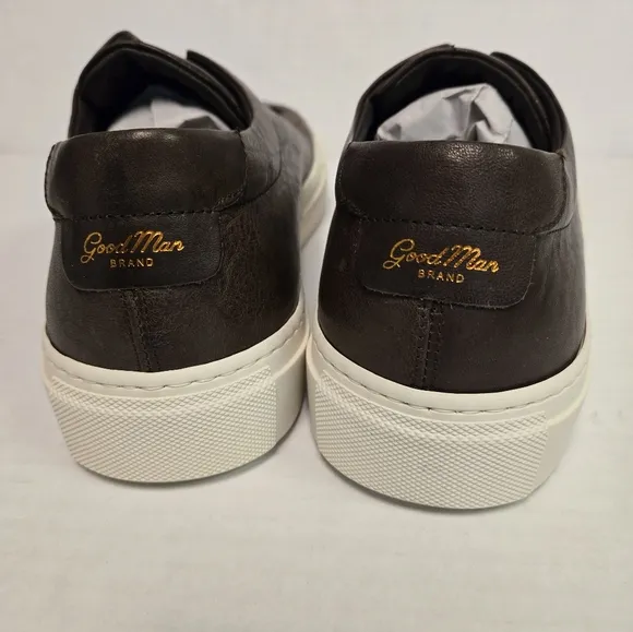 GOOD MAN BRAND EDGE COURT SHOES MENS  LEATHER SNEAKERS SIZE 17 $228 Brown NIB