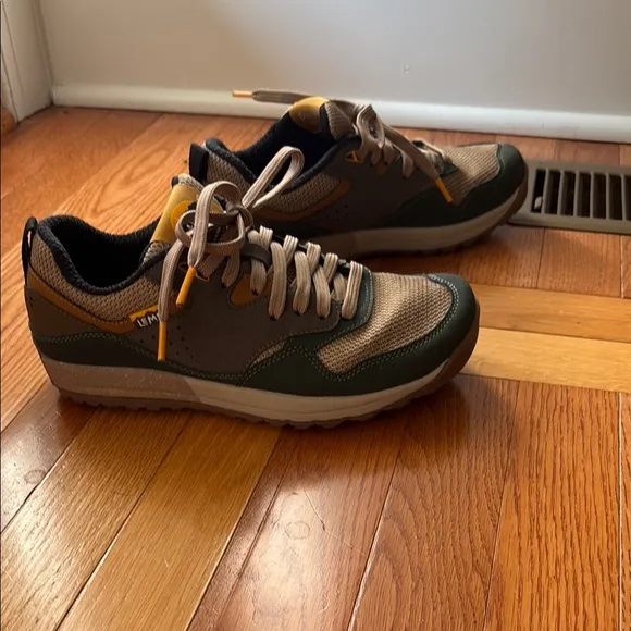 Green and Tan Sneakers with Earthy Accents NWOT