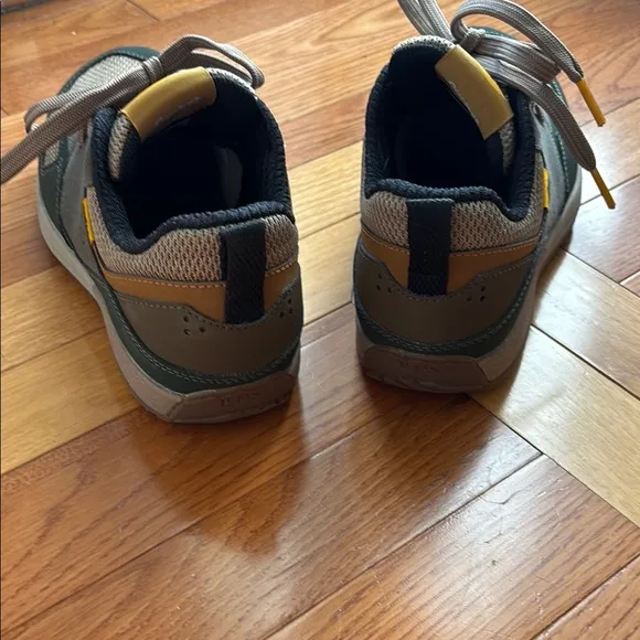 Green and Tan Sneakers with Earthy Accents NWOT