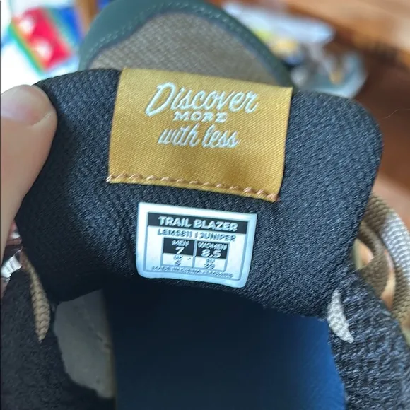 Green and Tan Sneakers with Earthy Accents NWOT