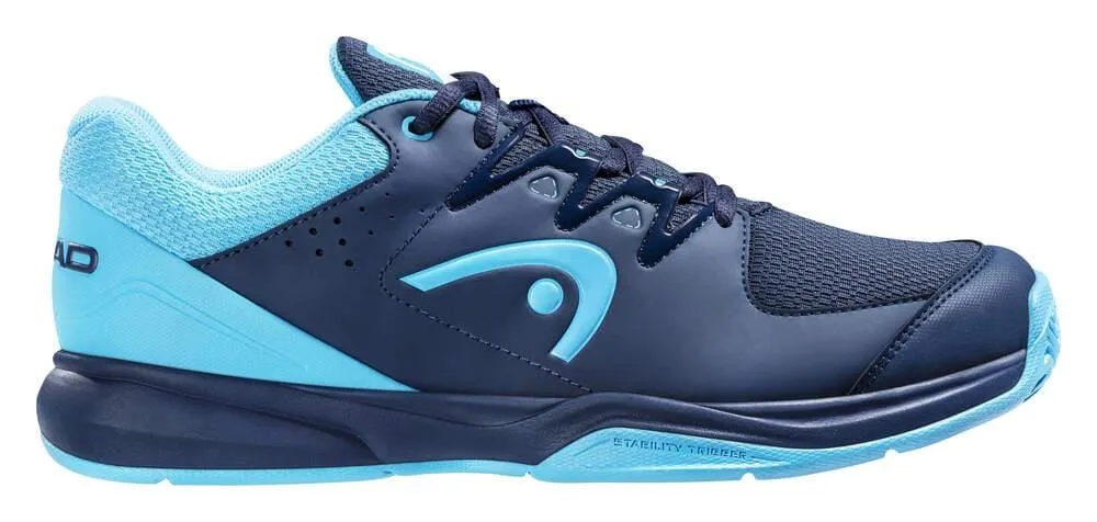 HEAD Grid 3.5 Indoor Court Tennis Shoes - Dark Blue / Aqua