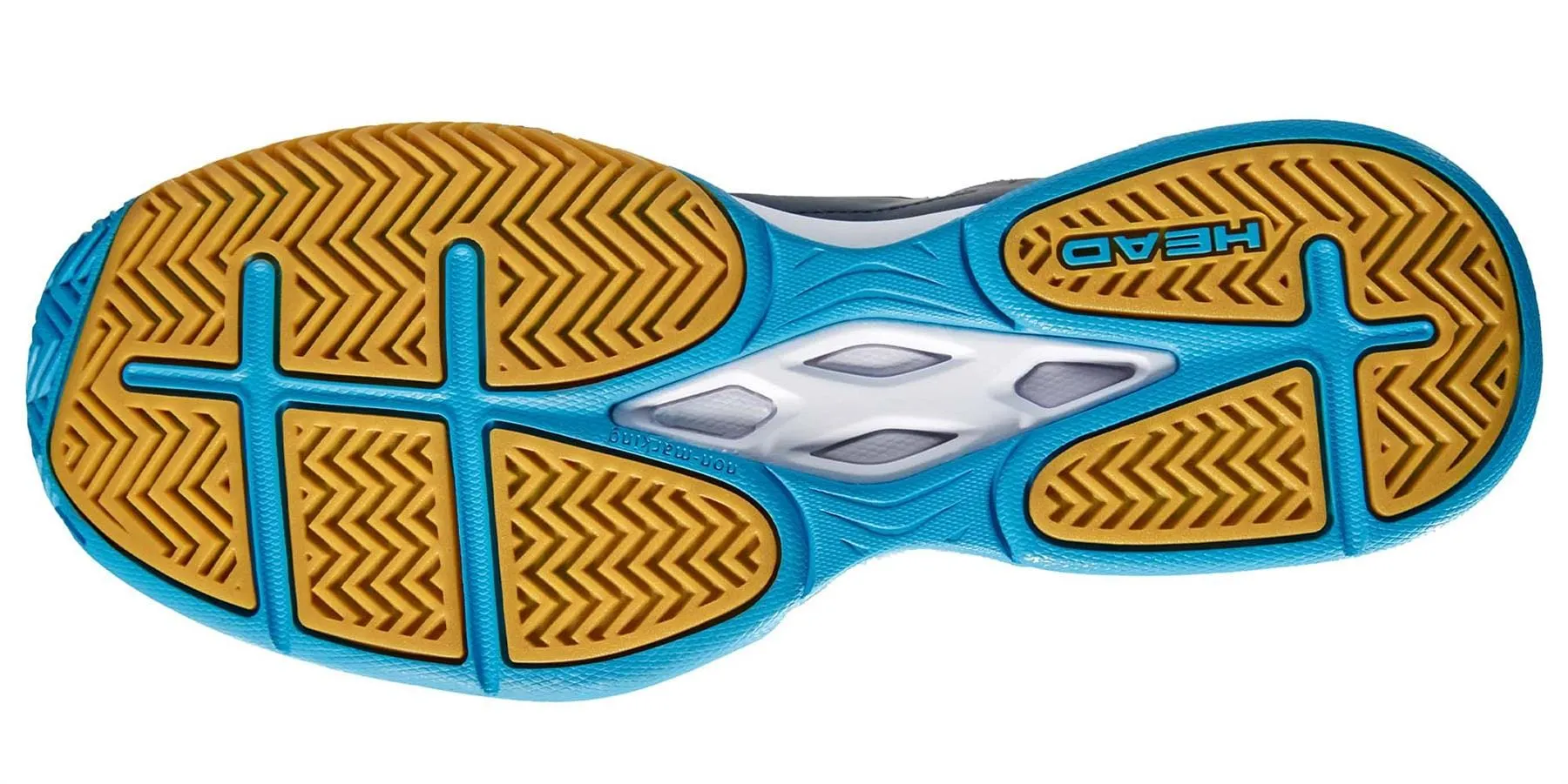 HEAD Grid 3.5 Indoor Court Tennis Shoes - Dark Blue / Aqua