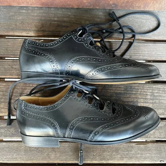 Hector Russell Kiltmaker Oxford Open Lace Leather Shoes Men's Size 11