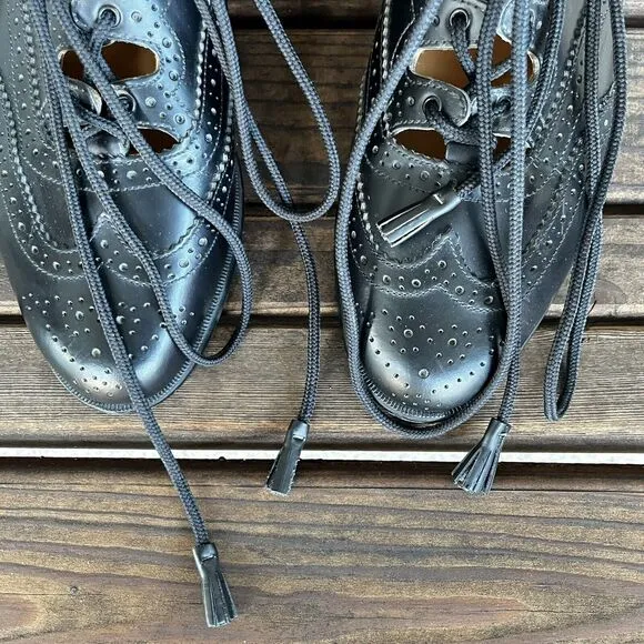 Hector Russell Kiltmaker Oxford Open Lace Leather Shoes Men's Size 11