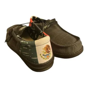 HEYDUDE Mexican Flag Wally Funk Hecho Mexico HTF Shoes, RARE