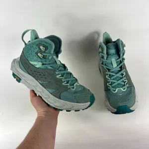 Hoka One One Anacapa Breeze Mid Womens 8.5 Blue Green Running Athletic Shoes