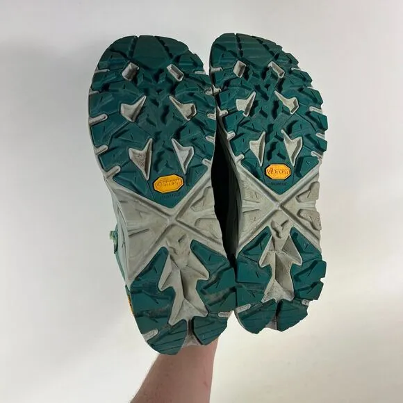 Hoka One One Anacapa Breeze Mid Womens 8.5 Blue Green Running Athletic Shoes