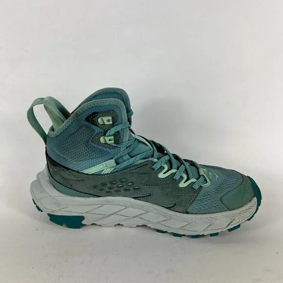 Hoka One One Anacapa Breeze Mid Womens 8.5 Blue Green Running Athletic Shoes