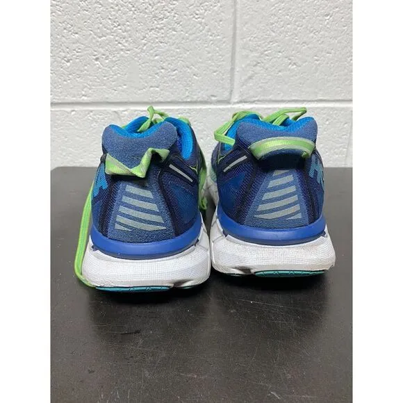 Hoka One One Clifton 4 Men's 13‎ Blue Teal Trail Hiking Running Shoes 🇺🇸