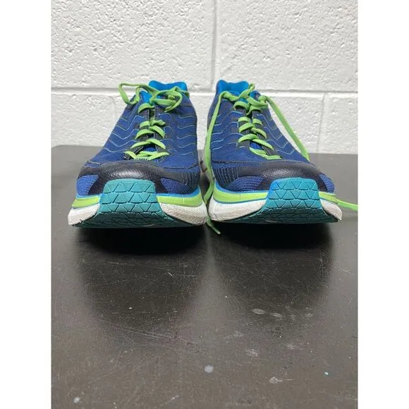 Hoka One One Clifton 4 Men's 13‎ Blue Teal Trail Hiking Running Shoes 🇺🇸