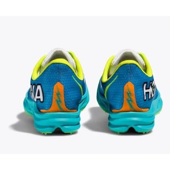 Hoka One One Crescendo MD Running Spikes Unisex M13 W14.5 Ceramic Diva Blue NWB