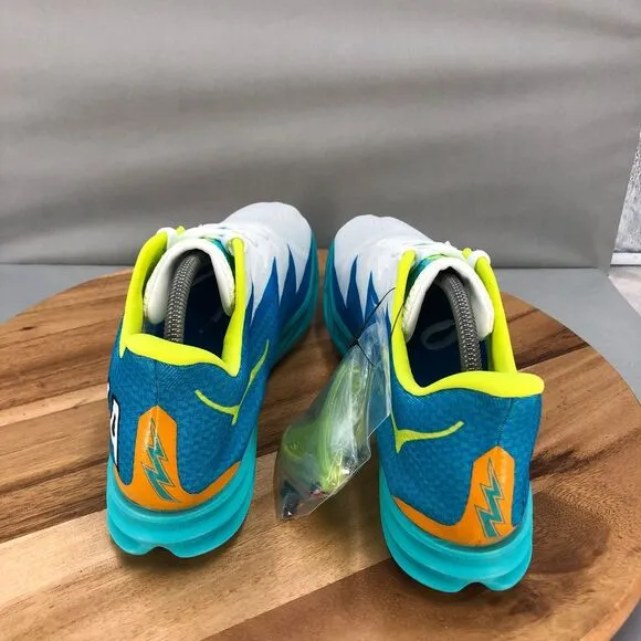 Hoka‎ One One Crescendo MD Track Racing Spikes Mens 13 White Blue Running Shoes