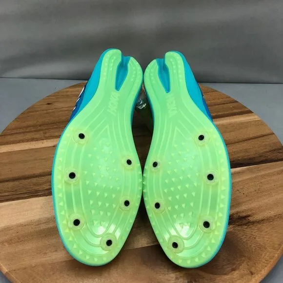 Hoka‎ One One Crescendo MD Track Racing Spikes Mens 13 White Blue Running Shoes