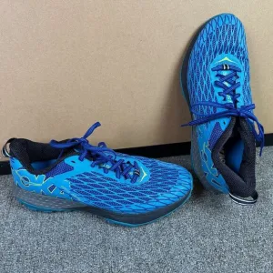 Hoka One One Mens Speed Instinct Trail Hiking Training Shoes Blue Sneakers Sz 9