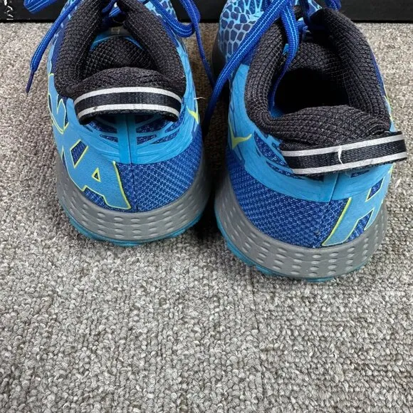 Hoka One One Mens Speed Instinct Trail Hiking Training Shoes Blue Sneakers Sz 9