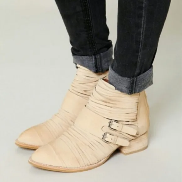Jeffrey Campbell | Strappy Suede Ankle Boots