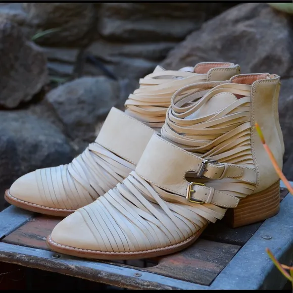 Jeffrey Campbell | Strappy Suede Ankle Boots