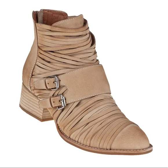 Jeffrey Campbell | Strappy Suede Ankle Boots