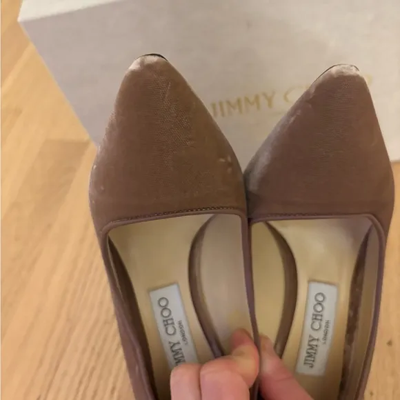Jimmy Choo Romy 100 Velvet Pumps