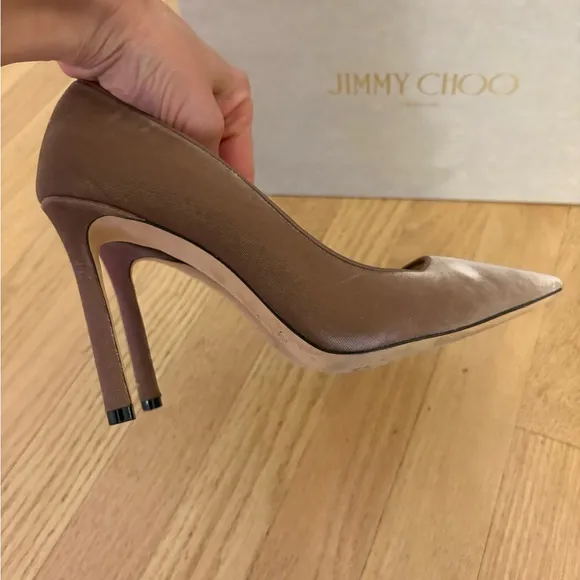 Jimmy Choo Romy 100 Velvet Pumps