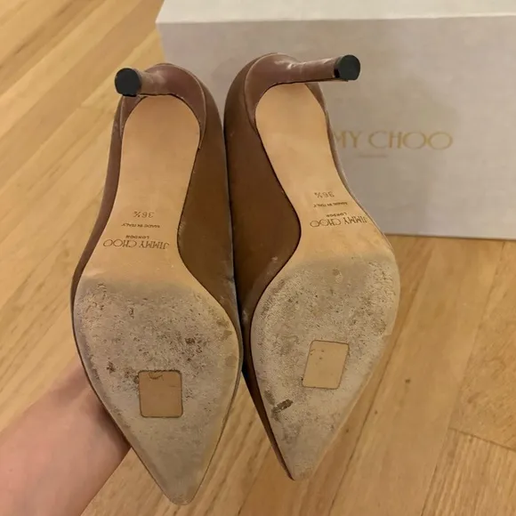 Jimmy Choo Romy 100 Velvet Pumps