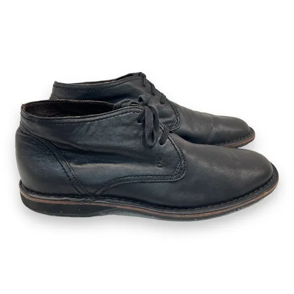 JOHN VARVATOS Star Portland Black Leather Chukka Size 12
