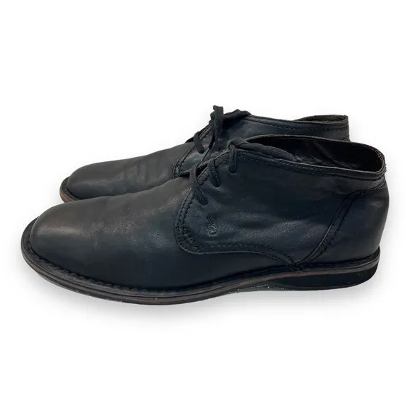 JOHN VARVATOS Star Portland Black Leather Chukka Size 12
