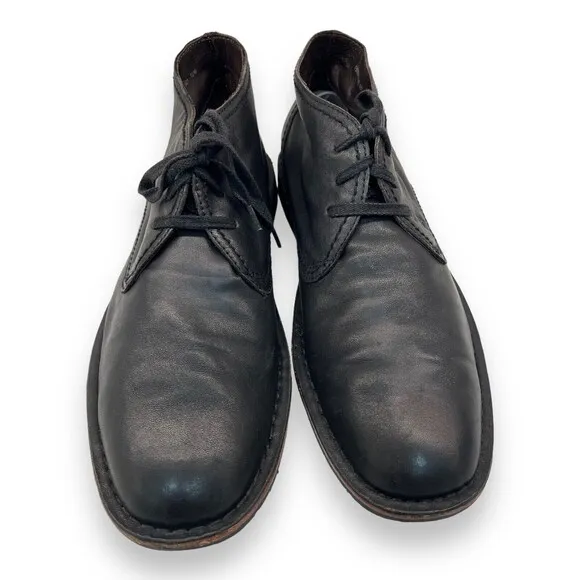 JOHN VARVATOS Star Portland Black Leather Chukka Size 12