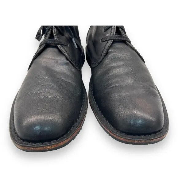 JOHN VARVATOS Star Portland Black Leather Chukka Size 12