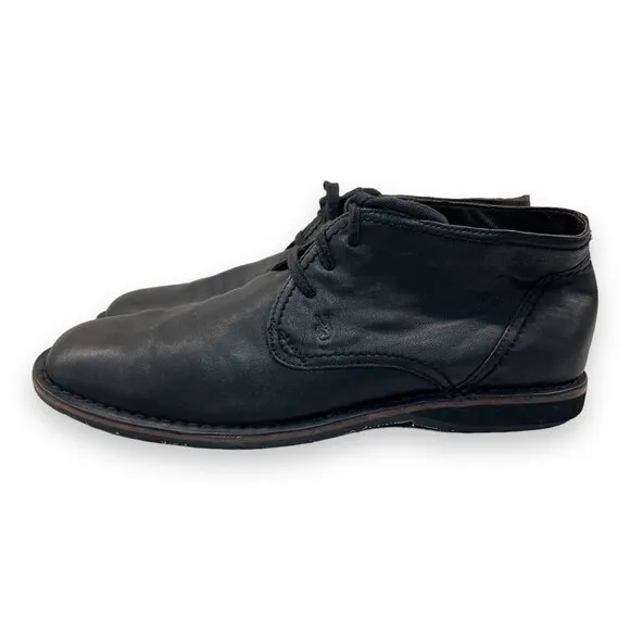 JOHN VARVATOS Star Portland Black Leather Chukka Size 12
