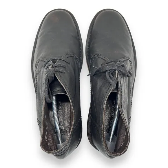 JOHN VARVATOS Star Portland Black Leather Chukka Size 12