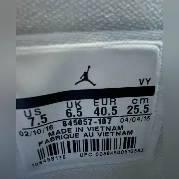 Jordan Executive Premium WhiteBlue Lagoon Speckled' Sneakers Shoes