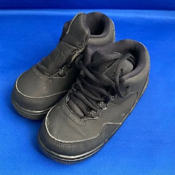Jordan Flight Origin 2 BLACK Basketball Shoes for Toddler-Baby