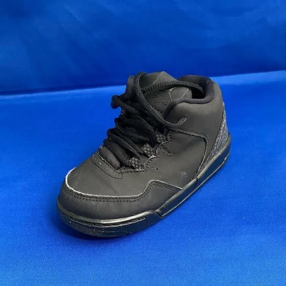 Jordan Flight Origin 2 BLACK Basketball Shoes for Toddler-Baby