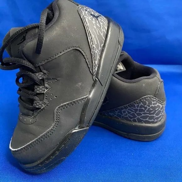 Jordan Flight Origin 2 BLACK Basketball Shoes for Toddler-Baby