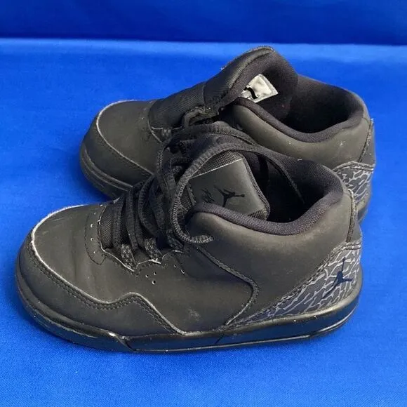 Jordan Flight Origin 2 BLACK Basketball Shoes for Toddler-Baby