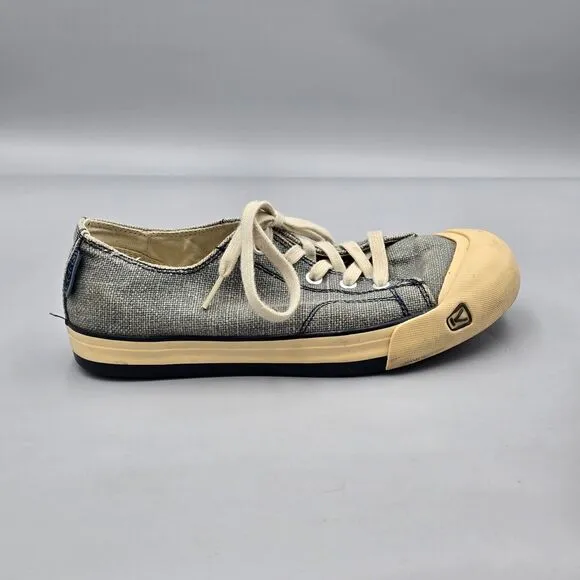 KEEN Women's Size 8 US Coronado Gray Canvas Casual Lace Up Shoes Sneakers READ