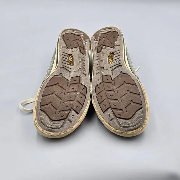 KEEN Women's Size 8 US Coronado Gray Canvas Casual Lace Up Shoes Sneakers READ