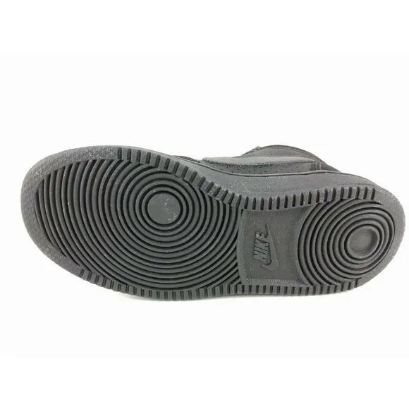 Kids NIKE Court Borough Mid Shoes, Black - 11 C