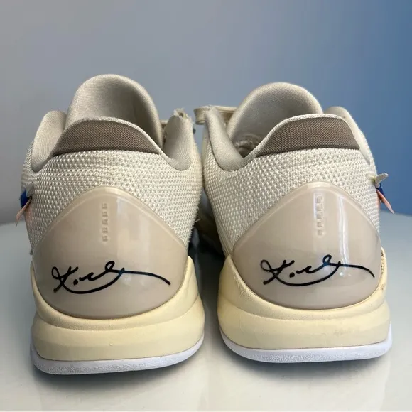 KOBE 5 OFF-WHITE X NIKE ZOOM &quot;SAIL&quot; MEN's 9 COLLAB DECONSTRUCTED LACE UPWHITE