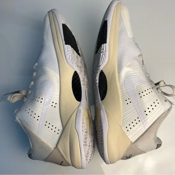 KOBE 5 OFF-WHITE X NIKE ZOOM &quot;SAIL&quot; MEN's 9 COLLAB DECONSTRUCTED LACE UPWHITE