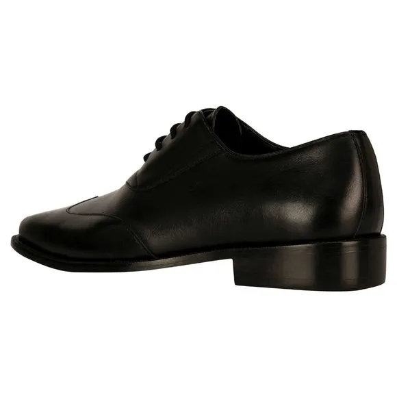 LIBERTYZENO Men's  Black/White Lace-Up Shoes