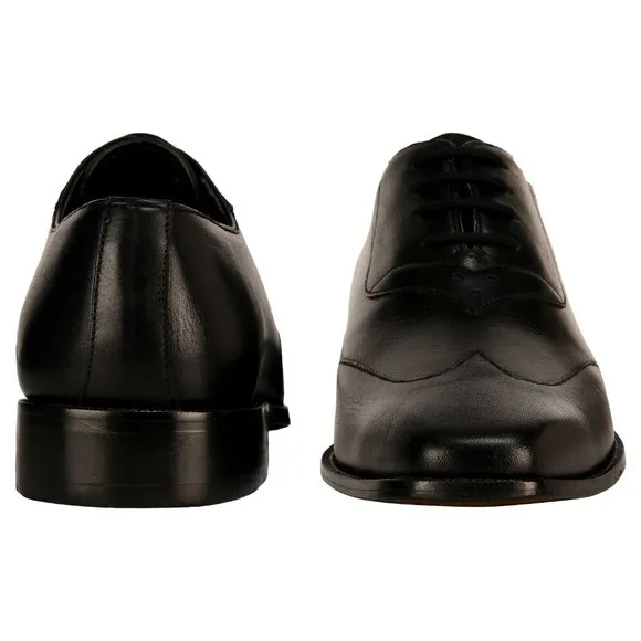 LIBERTYZENO Men's  Black/White Lace-Up Shoes