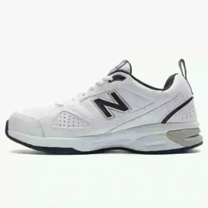 LIKE NEW Balance Men's Fitness Multisport Indoor Shoes Sz 11 White/Navy Blue