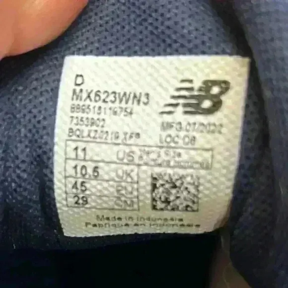 LIKE NEW Balance Men's Fitness Multisport Indoor Shoes Sz 11 White/Navy Blue