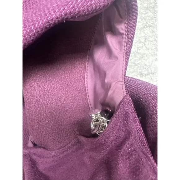 Lululemon Plum City Softshell Tweed Coat/Jacket Womens Sz 8 Full Zip Hoodie