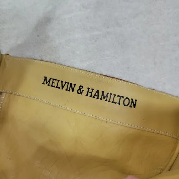 Melvin &amp; Hamilton Boots Womens Size 8 - 8.5 Brown Leather Gorpcore Shoes Horse