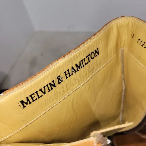Melvin &amp; Hamilton Boots Womens Size 8 - 8.5 Brown Leather Gorpcore Shoes Horse