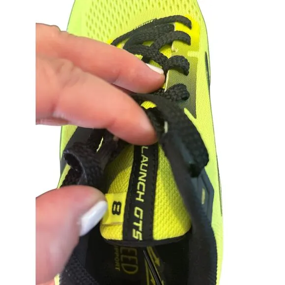 Men Brooks Launch GTS 8 Running Shoes Neon Size 9  Style #1103591D774 Worn Once!